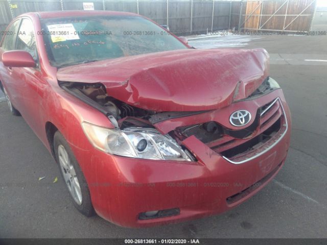 4T1BK46K77U034342 - 2007 TOYOTA CAMRY LE/XLE/SE Red photo 6