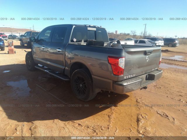 1N6AA1E59HN525419 - 2017 NISSAN TITAN SV/SL/PRO-4X/PLAT RES Gray photo 3