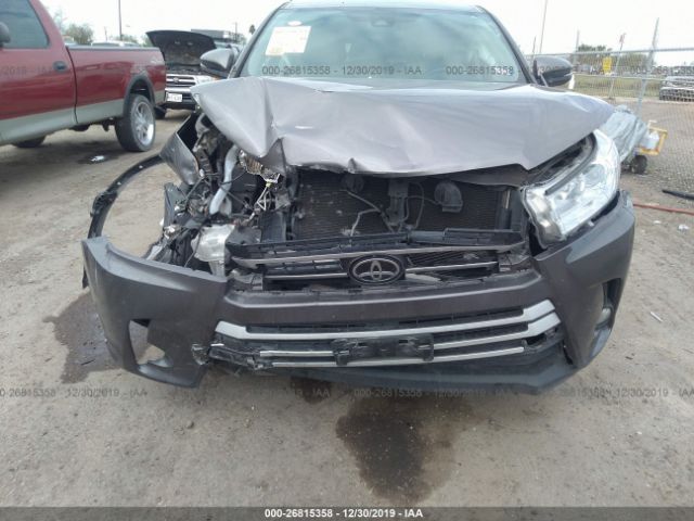 5TDZZRFH3HS229215 - 2017 TOYOTA HIGHLANDER LE/LE PLUS Gray photo 6