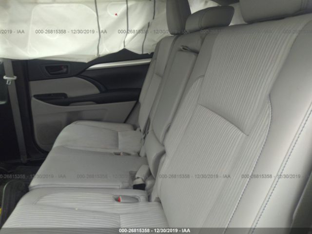 5TDZZRFH3HS229215 - 2017 TOYOTA HIGHLANDER LE/LE PLUS Gray photo 8