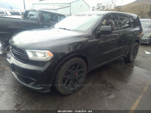 1C4RDHAG7EC405199 - 2014 DODGE DURANGO SXT Black photo 2