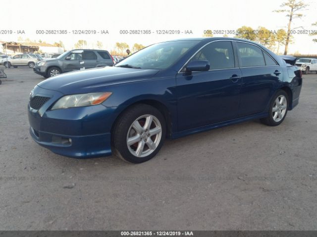 4T1BK46KX8U067272 - 2008 TOYOTA CAMRY LE/XLE/SE Blue photo 2