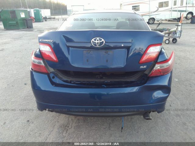 4T1BK46KX8U067272 - 2008 TOYOTA CAMRY LE/XLE/SE Blue photo 6