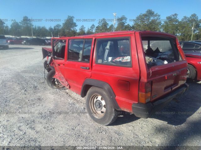 1J4FT28SXPL587412 - 1993 JEEP CHEROKEE  Red photo 3