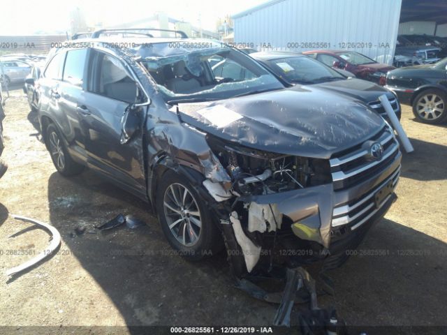 5TDJZRFH0KS598067 - 2019 TOYOTA HIGHLANDER SE/XLE Gray photo 1