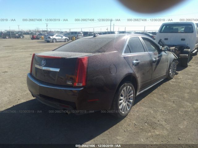 1G6DS5EVXA0145404 - 2010 CADILLAC CTS PREMIUM COLLECTION Maroon photo 4