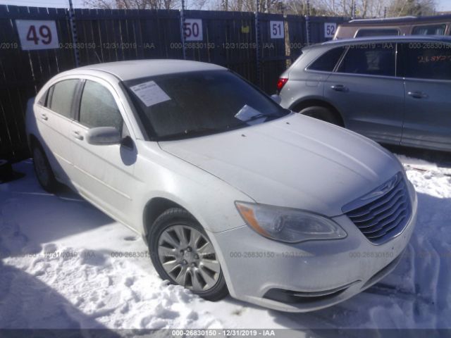 1C3CCBAG4CN246265 - 2012 CHRYSLER 200 LX White photo 1