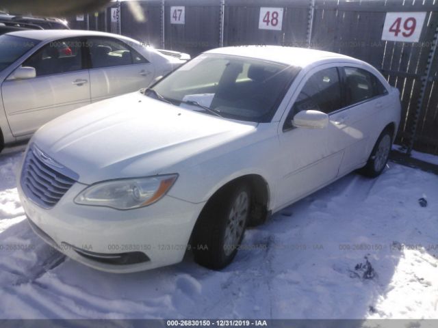 1C3CCBAG4CN246265 - 2012 CHRYSLER 200 LX White photo 2