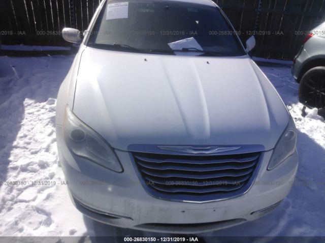 1C3CCBAG4CN246265 - 2012 CHRYSLER 200 LX White photo 6