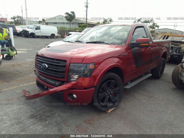 1FTMF1CT6EFA66911 - 2014 FORD F150  Red photo 2