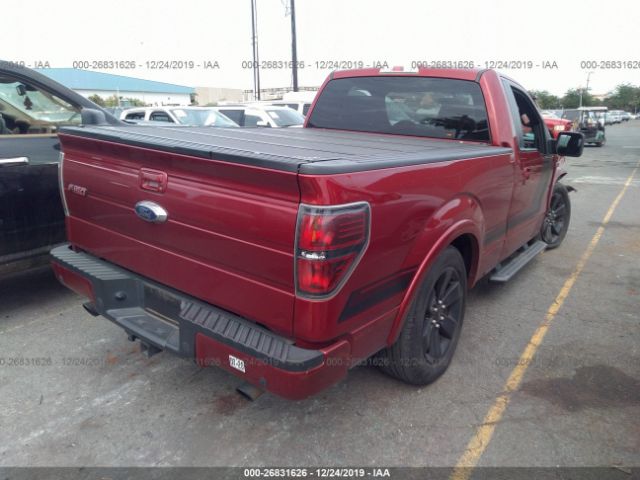 1FTMF1CT6EFA66911 - 2014 FORD F150  Red photo 4