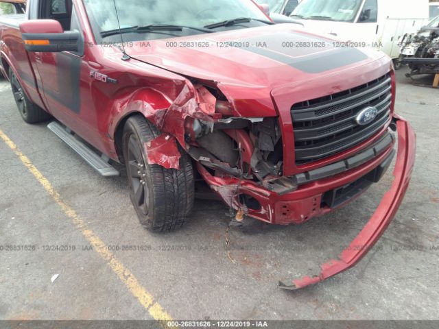 1FTMF1CT6EFA66911 - 2014 FORD F150  Red photo 6