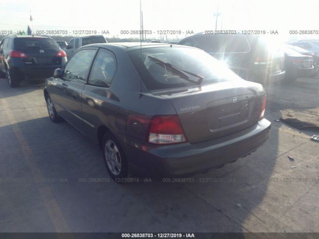 KMHCG35G8YU044750 - 2000 HYUNDAI ACCENT GS Gray photo 3