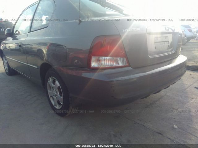 KMHCG35G8YU044750 - 2000 HYUNDAI ACCENT GS Gray photo 6