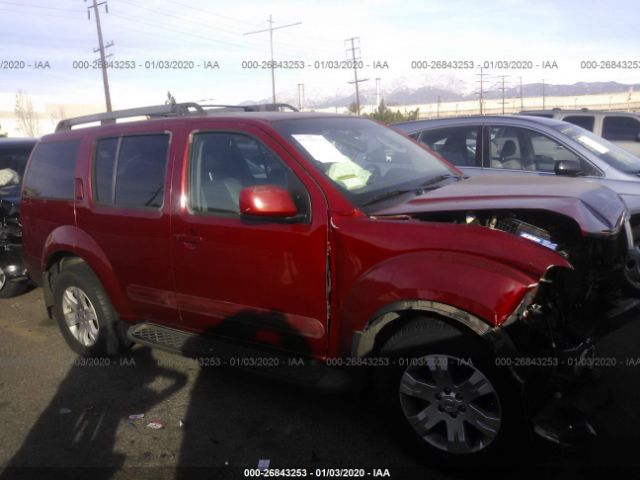 5N1AR18U35C732647 - 2005 NISSAN PATHFINDER LE/SE/XE Red photo 1