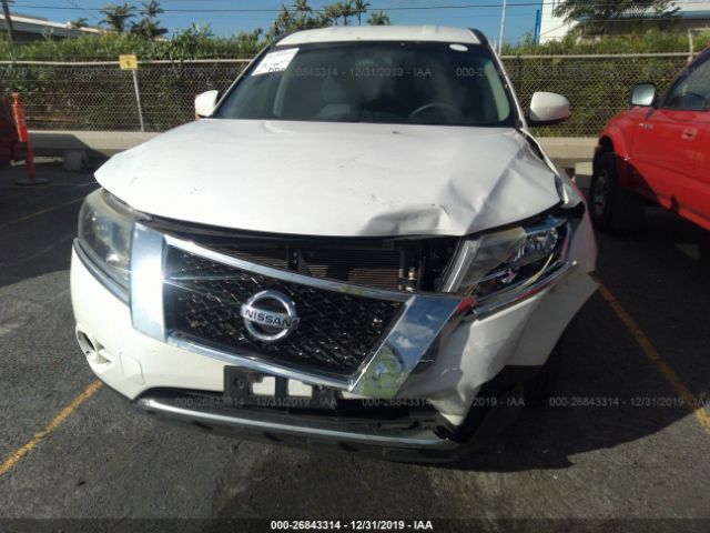 5N1AR2MN2DC659161 - 2013 NISSAN PATHFINDER S/SV/SL/PLATINUM White photo 6