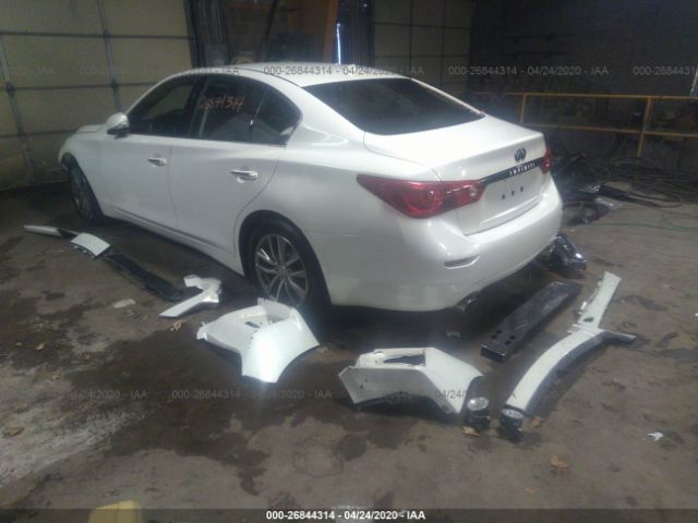 JN1BV7AR6FM414520 - 2015 INFINITI Q50 PREMIUM/SPORT White photo 3