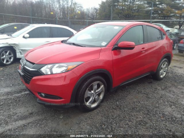 3CZRU6H50GM753219 - 2016 HONDA HR-V EX Red photo 2