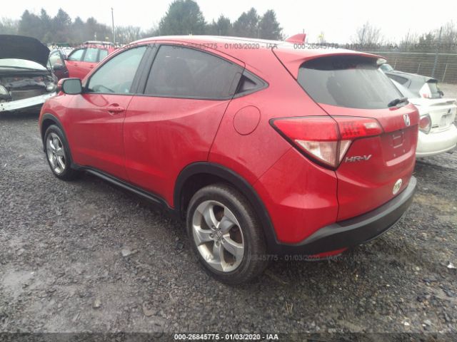 3CZRU6H50GM753219 - 2016 HONDA HR-V EX Red photo 3