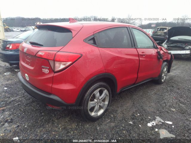 3CZRU6H50GM753219 - 2016 HONDA HR-V EX Red photo 4