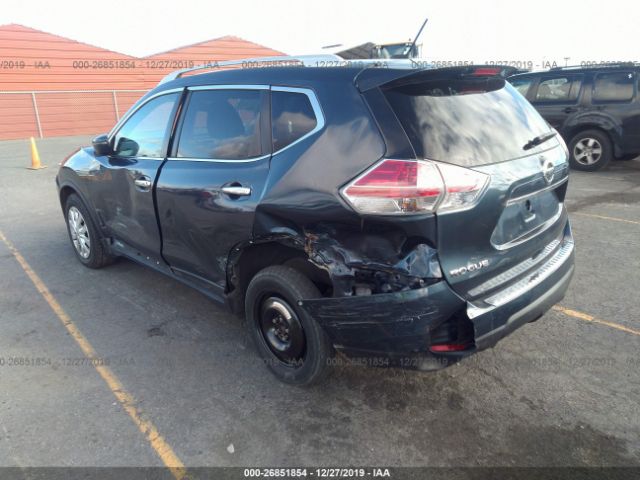 5N1AT2MT6GC865863 - 2016 NISSAN ROGUE S/SL/SV Blue photo 3