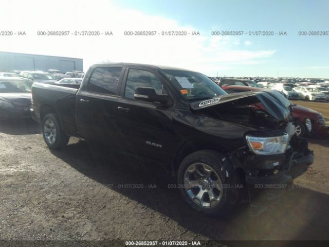 1C6SRFMT1KN913515 - 2019 RAM 1500 BIG HORN/LONE STAR Black photo 1