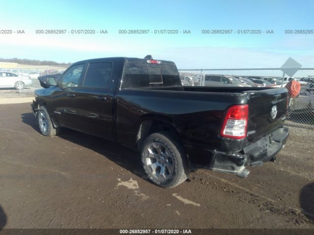 1C6SRFMT1KN913515 - 2019 RAM 1500 BIG HORN/LONE STAR Black photo 3