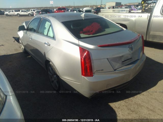 1G6AA5RA0D0115894 - 2013 CADILLAC ATS  Silver photo 3