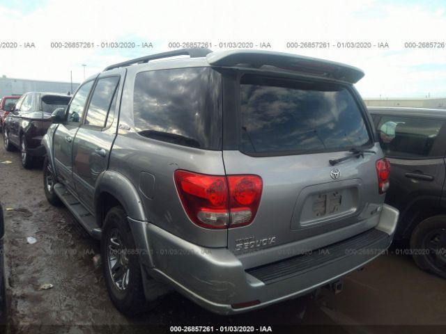 5TDZT38A76S269745 - 2006 TOYOTA SEQUOIA LIMITED Silver photo 3