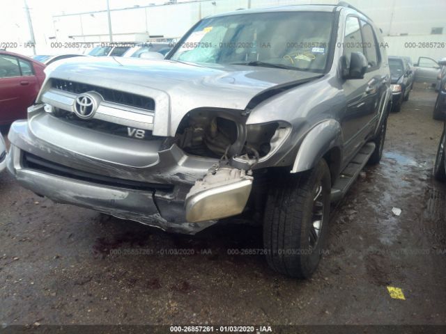 5TDZT38A76S269745 - 2006 TOYOTA SEQUOIA LIMITED Silver photo 6