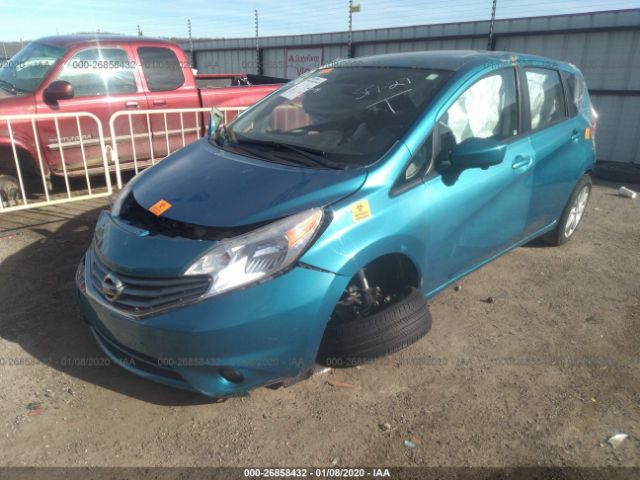 3N1CE2CP6FL391155 - 2015 NISSAN VERSA NOTE S/S PLUS/SV/SL/SR Blue photo 2