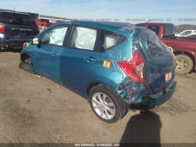 3N1CE2CP6FL391155 - 2015 NISSAN VERSA NOTE S/S PLUS/SV/SL/SR Blue photo 3