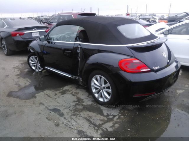 3VW6L7AT9EM816970 - 2014 VOLKSWAGEN BEETLE  Black photo 3