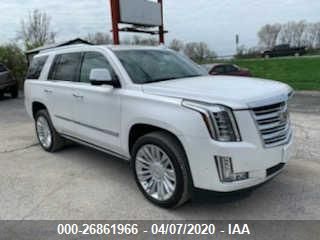 1GYS4DKJ4HR250269 - 2017 CADILLAC ESCALADE PLATINUM White photo 1