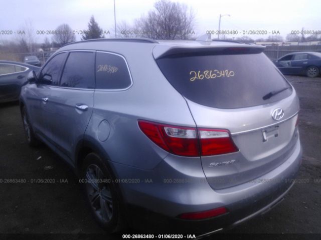 KM8SRDHF4FU122940 - 2015 HYUNDAI SANTA FE GLS/LIMITED Silver photo 3