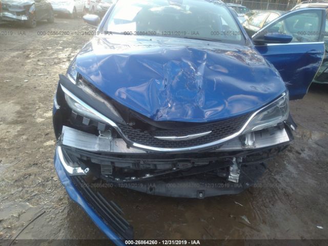 1C3CCCAB8FN711578 - 2015 CHRYSLER 200 LIMITED Blue photo 6