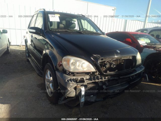 4JGAB75E83A448301 - 2003 MERCEDES-BENZ ML 500 Black photo 1