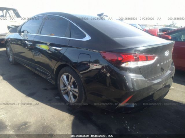 5NPE34AF3JH602869 - 2018 HYUNDAI SONATA SPORT/LIMITED Black photo 3