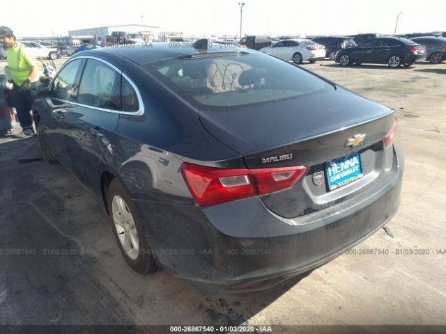 1G1ZB5ST3LF004169 - 2020 CHEVROLET MALIBU LS Gray photo 3