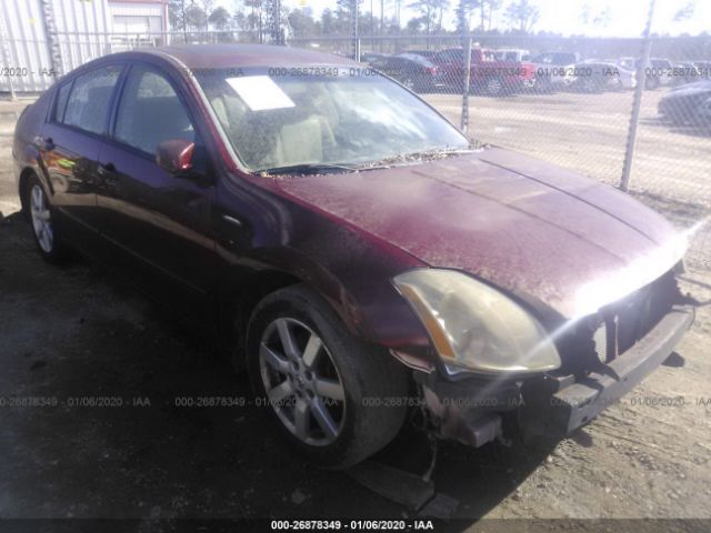 1N4BA41E06C807669 - 2006 NISSAN MAXIMA SE/SL Red photo 1