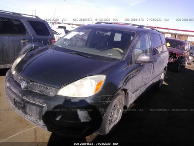 5TDZA23C45S269905 - 2005 TOYOTA SIENNA CE/LE Dark Blue photo 2