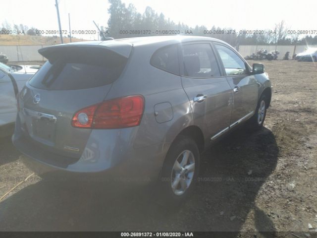 JN8AS5MT5DW524848 - 2013 NISSAN ROGUE S/SV Gray photo 4