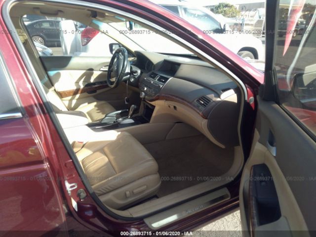 1HGCP36858A057910 - 2008 HONDA ACCORD EXL Maroon photo 5