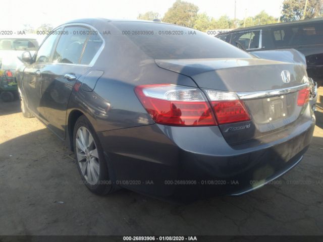 1HGCR2F80DA130115 - 2013 HONDA ACCORD EXL Gray photo 3