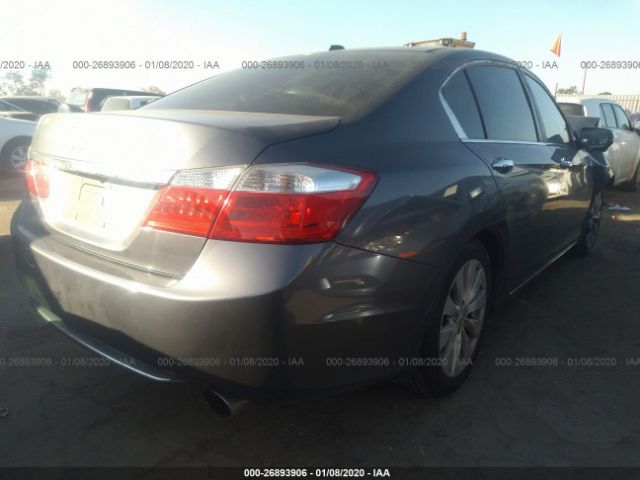 1HGCR2F80DA130115 - 2013 HONDA ACCORD EXL Gray photo 4