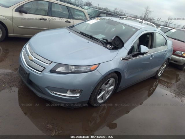 1G1RA6E4XEU118343 - 2014 CHEVROLET VOLT  Light Blue photo 2