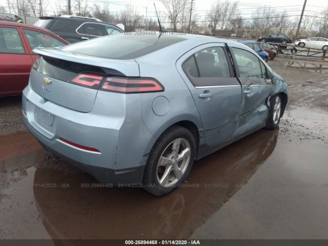 1G1RA6E4XEU118343 - 2014 CHEVROLET VOLT  Light Blue photo 4