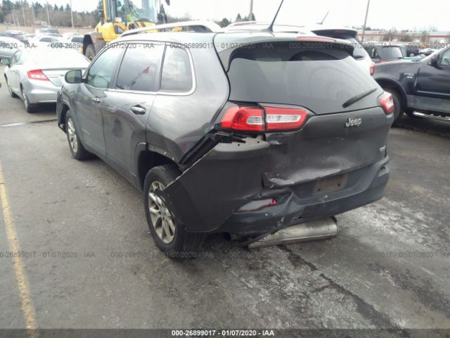 1C4PJLCBXEW147988 - 2014 JEEP CHEROKEE LATITUDE Gray photo 3