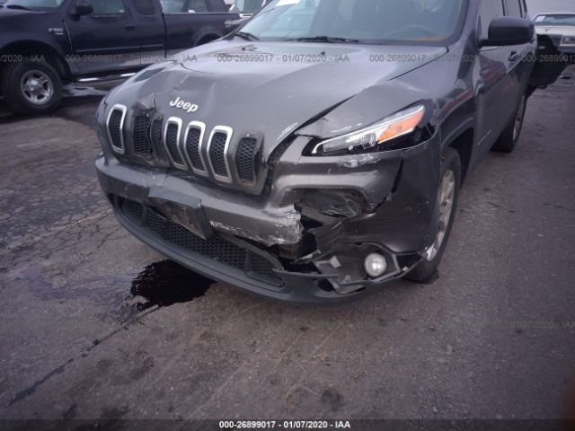 1C4PJLCBXEW147988 - 2014 JEEP CHEROKEE LATITUDE Gray photo 6