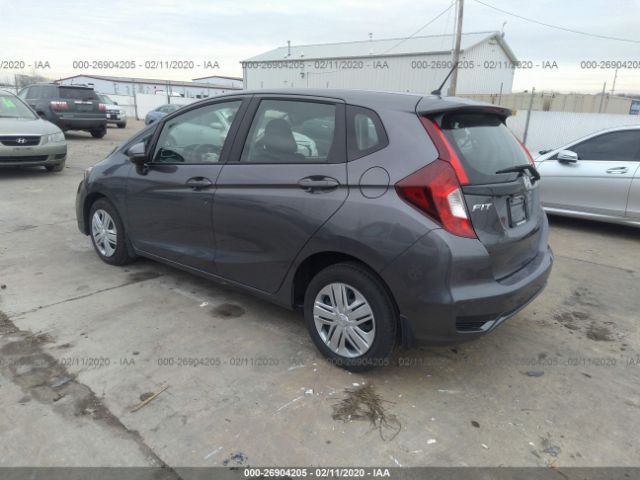 3HGGK5H48KM726574 - 2019 HONDA FIT LX Gray photo 3